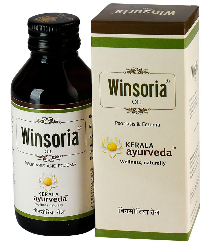 Kerala Ayurveda Winsoria Skin Oil 100ml| Helps In Eczema, Psoriasis Heals Redness, Dry Patches, Plaque, Scales, Flakes of Skin
