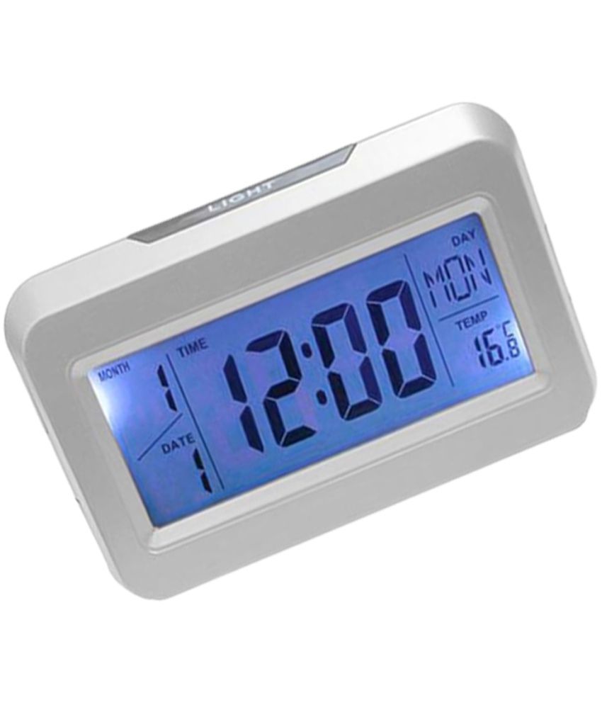 No Digital Plastic Rectangular Table Clock Pack of 1 Buy No Digital