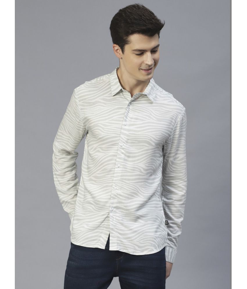     			Rigo - Grey Rayon Slim Fit Men's Casual Shirt ( Pack of 1 )