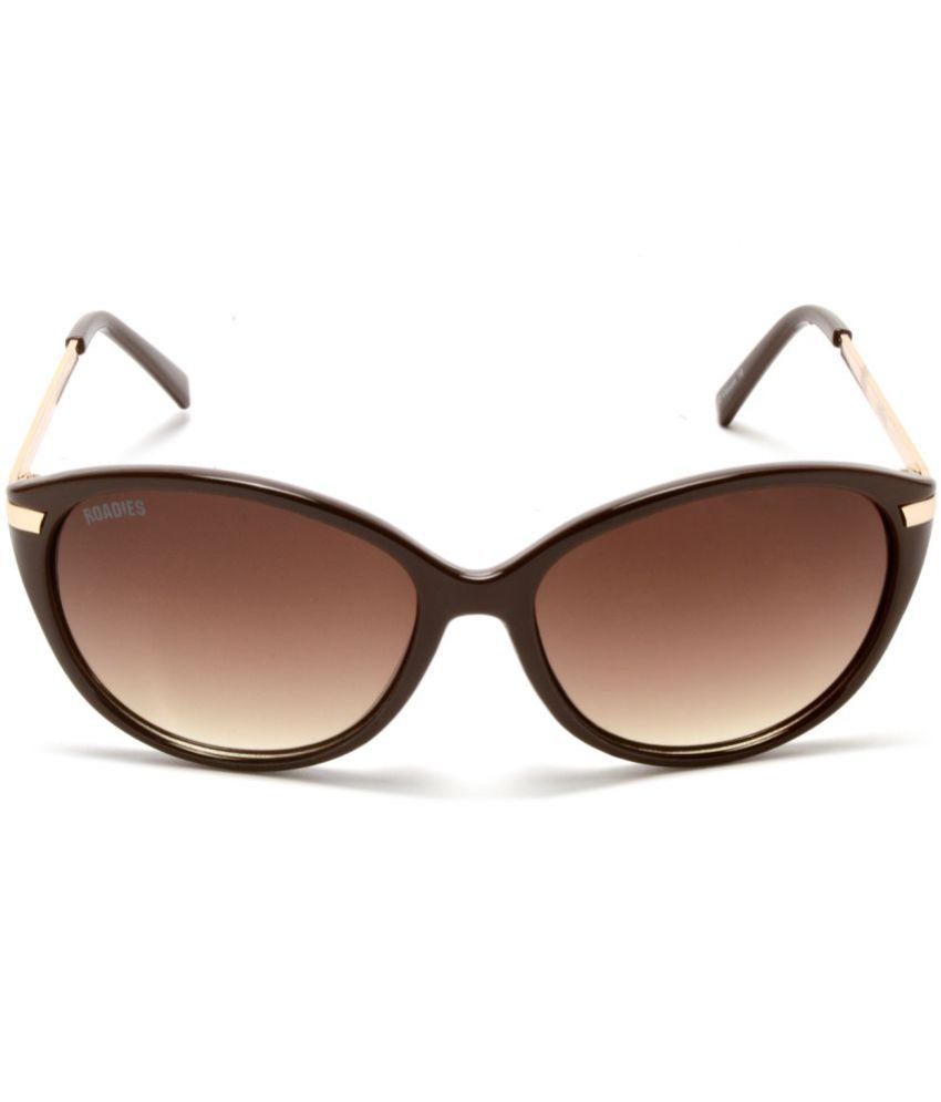     			Roadies - Brown Oval Sunglasses ( Pack of 1 )