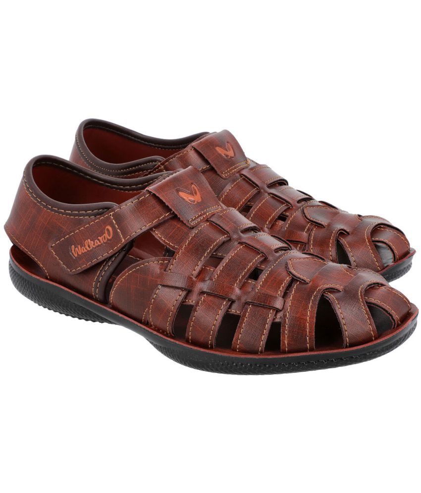 Walkaroo - Brown Men's Sandals
