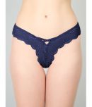 N-Gal Lace Self Design Women's Thongs ( Blue ) NRPT08