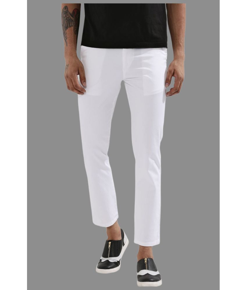     			HALOGEN White Regular Chinos ( Pack of 1 )