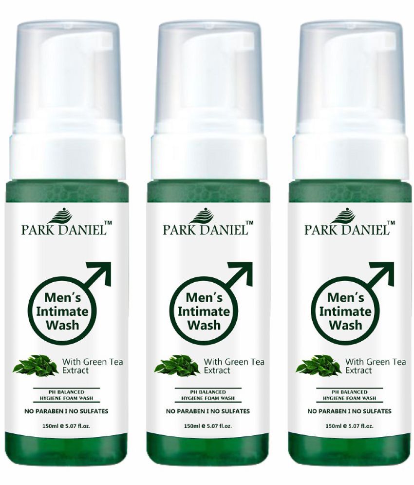     			Park Daniel Green Tea Extract 150ML Ph Balance Men's Intimate Wash Green 3 Pcs Pack of 3