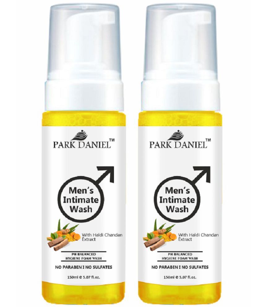     			Park Daniel Haldi Chandan Extract 150ML Ph Balance Men's Intimate Wash Yellow 2 Pcs Pack of 2