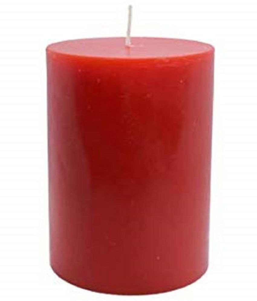     			Parkash Candles - Red Vanilla Pillar Candle 11 cm ( Pack of 1 )