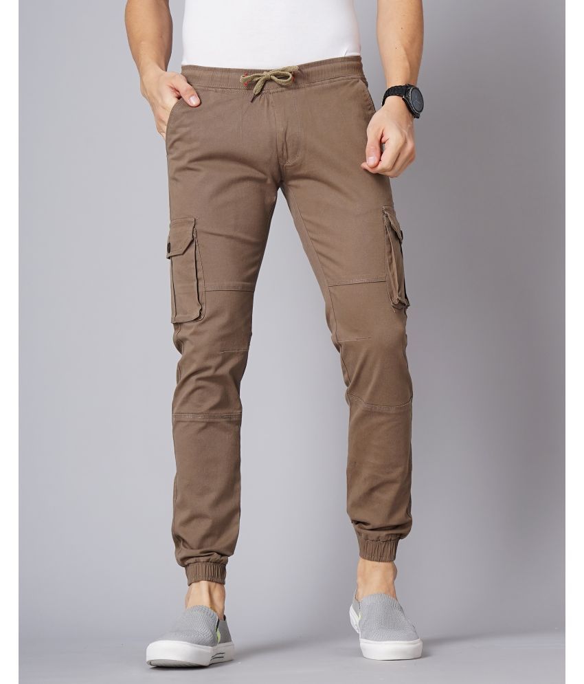     			Paul Street Brown Slim Cargos ( Pack of 1 )