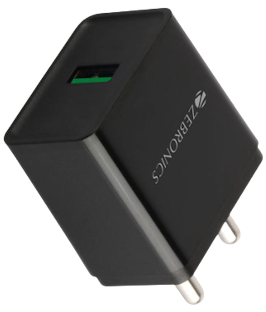     			Zebronics - Type C 3A Wall Charger