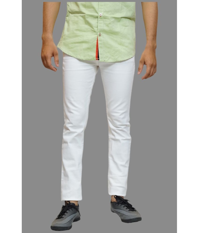     			x20 - White Denim Skinny Fit Men's Jeans ( Pack of 1 )