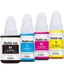 zokio For Gi-790 G2010 Multicolor Pack of 4 Cartridge for 790 INK G1000 , G1010 , G1100 , G2000 , G2002 , G2010 , G2012 , G2100 , G3000 , G3010