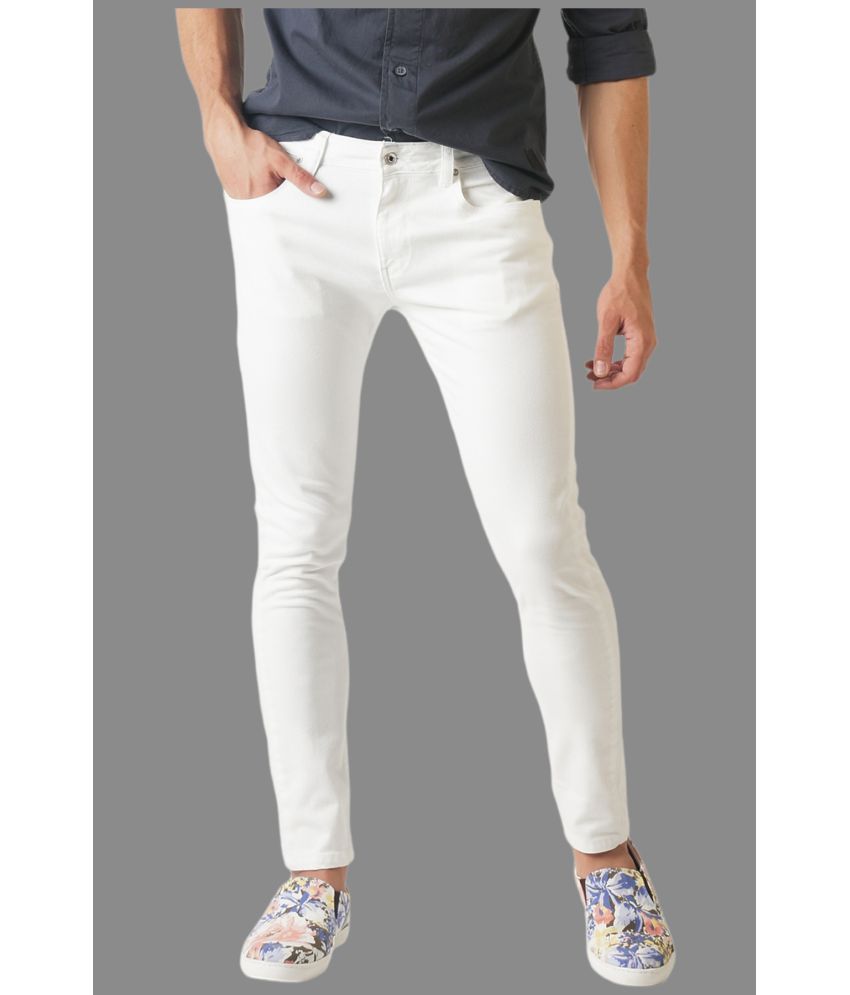     			x20 - White Denim Skinny Fit Men's Jeans ( Pack of 1 )