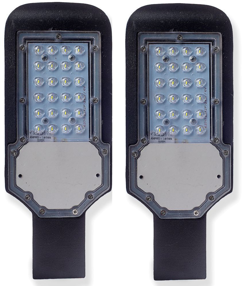     			Keshvas 24W LENS LED Street Lights Cool Day Light - Pack of 2