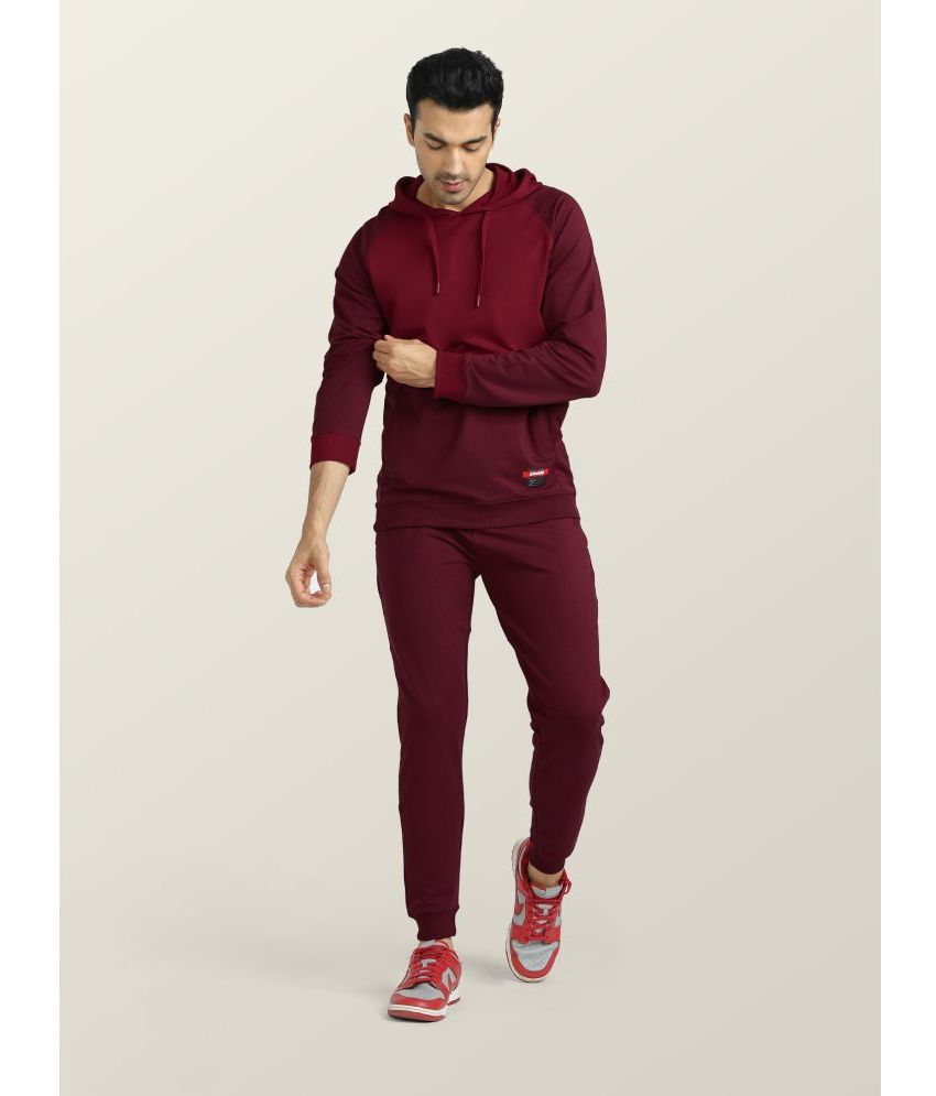     			XYXX - Red Cotton Blend Regular Fit Men's Tracksuit ( Pack of 1 )
