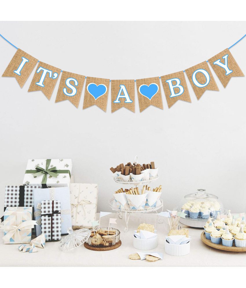     			Zyozi It’s A Boy Banner for Boy Baby Shower - Baby Shower Decorations,Its A Boy Banner,Best Boys Birthday Party Supplies (Pack of 1)