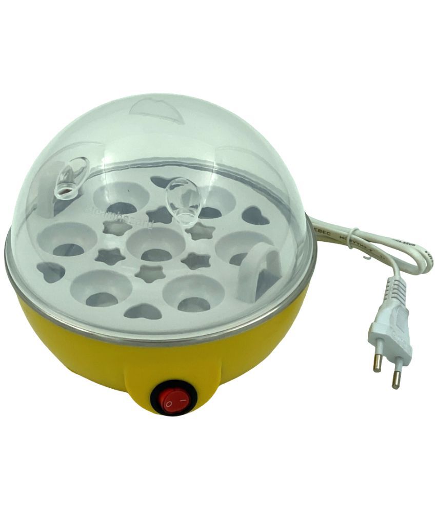     			eBizMourGTPL - 7 Slot Egg Boiler 0.5 Ltr ABS Plastic Open Lid Egg Boiler