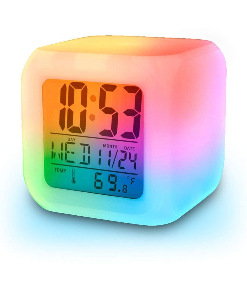     			DNM Digital LED Colour Changing Alarm Clock - Pack of 1