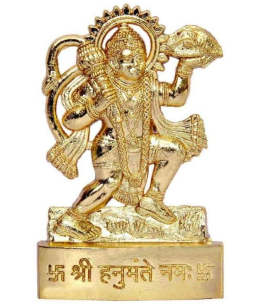     			DvR ClicK - Brass Lord Hanuman 10 cm Idol