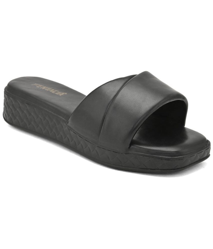     			Fentacia - Black Women's Slip On Heels