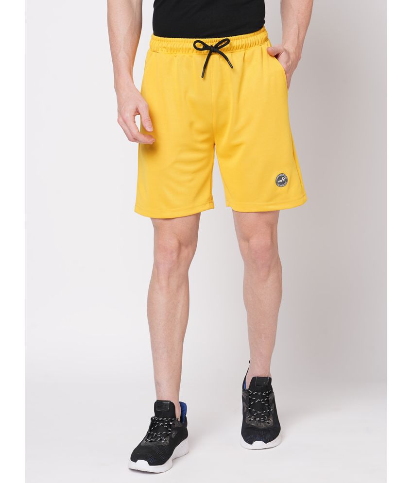     			Fitz - Yellow Polyester Men's Shorts ( Pack of 1 )