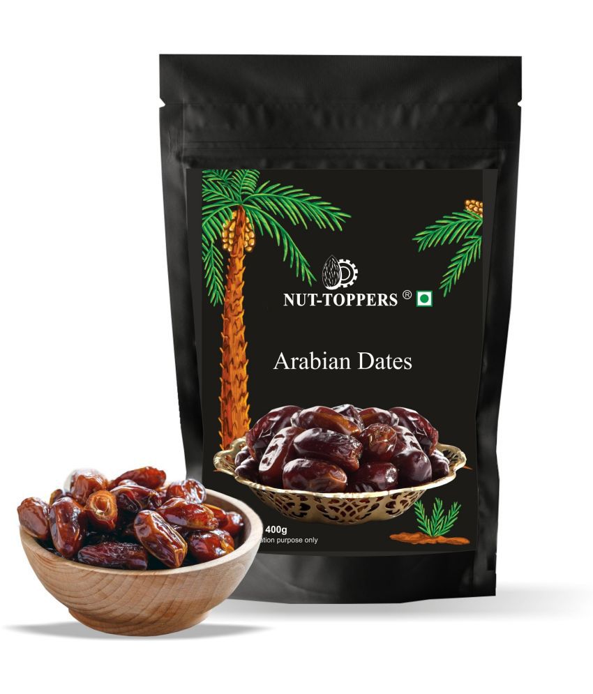     			Nut Toppers Premium Arabian Dates (Khajur) Dry Fruits, 400 g | Fresh & Soft khajoor