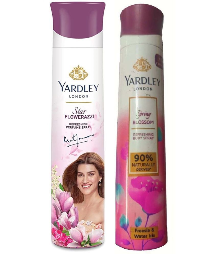     			Yardley London - 1 FLAWERAZZI 1 SPRING BLOSOOM150ML EACH, Deodorant Spray for Men,Women 300 ml ( Pack of 2 )