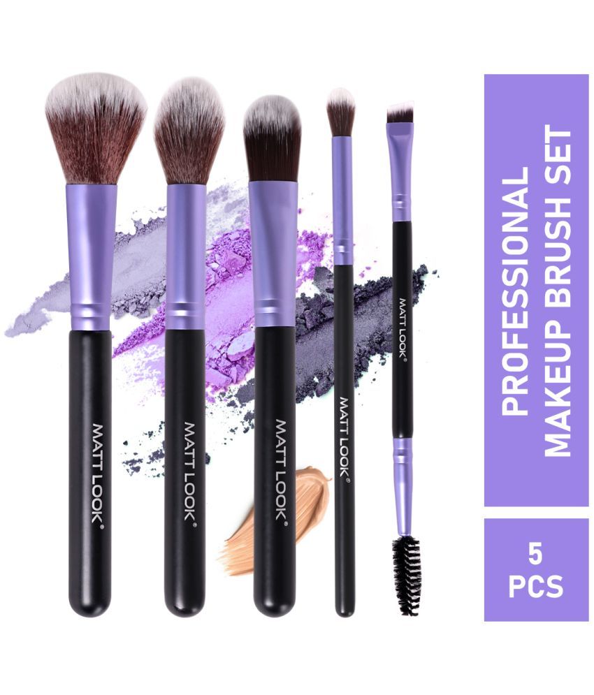     			matt look Mattlook Professional Brush Set Synthetic Contouring,Blending 100 g 5 Pcs