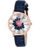 AQUA BLISS - Blue Leather Analog Womens Watch