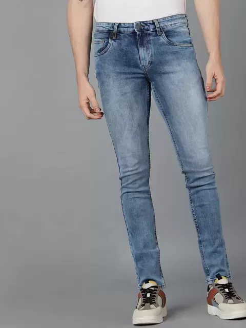 Buy MIXT by Nykaa Fashion Blue Wide Leg Chain And Slit Pattern Denim Jeans  online