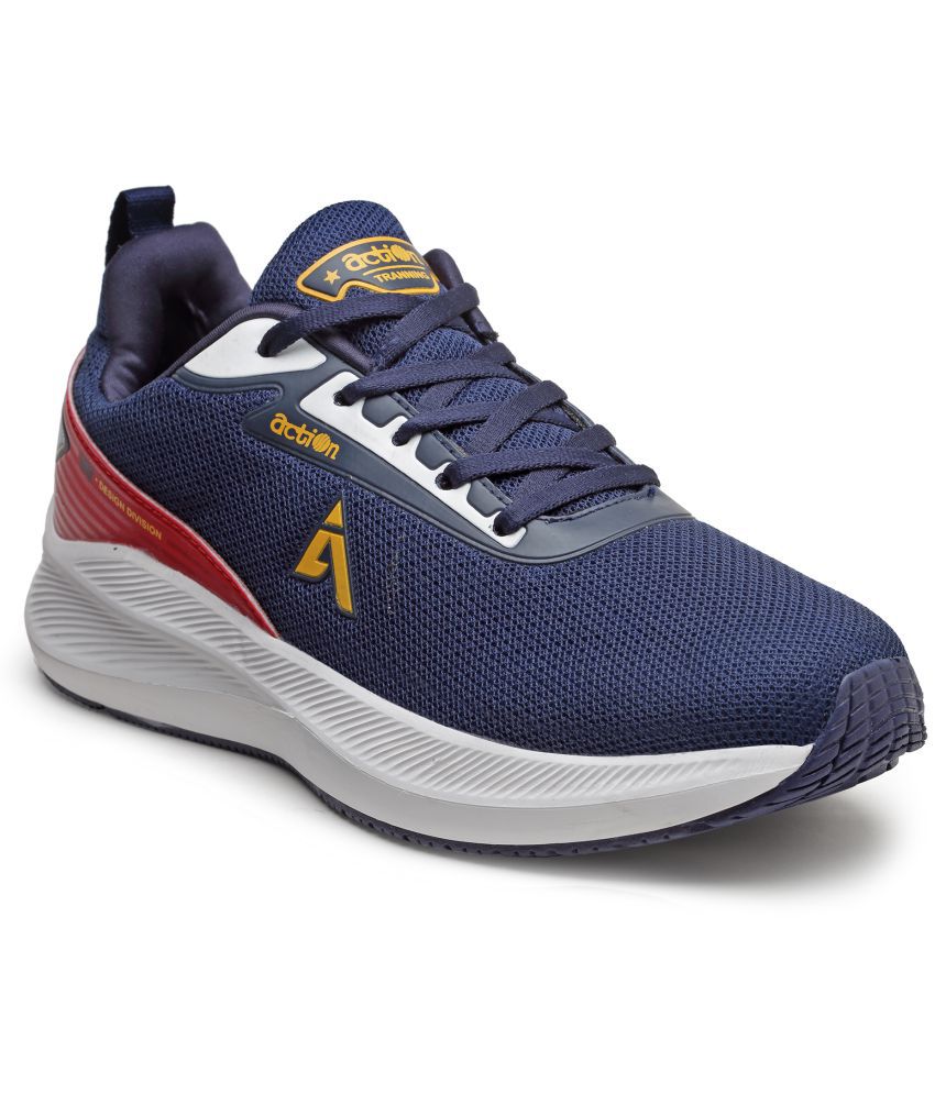 Action -  Mesh Running Shes  Navy Men's Sports Running Shoes