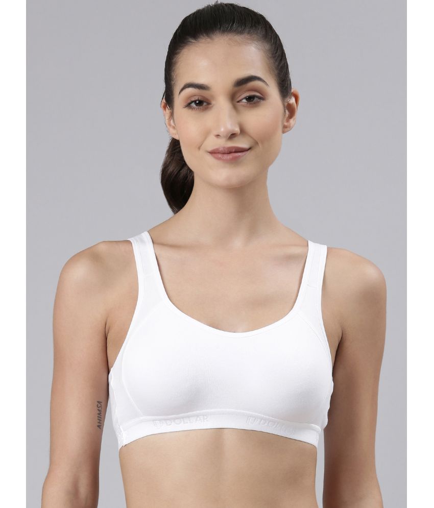     			Dollar Missy - White Cotton Non Padded Women's T-Shirt Bra ( Pack of 1 )