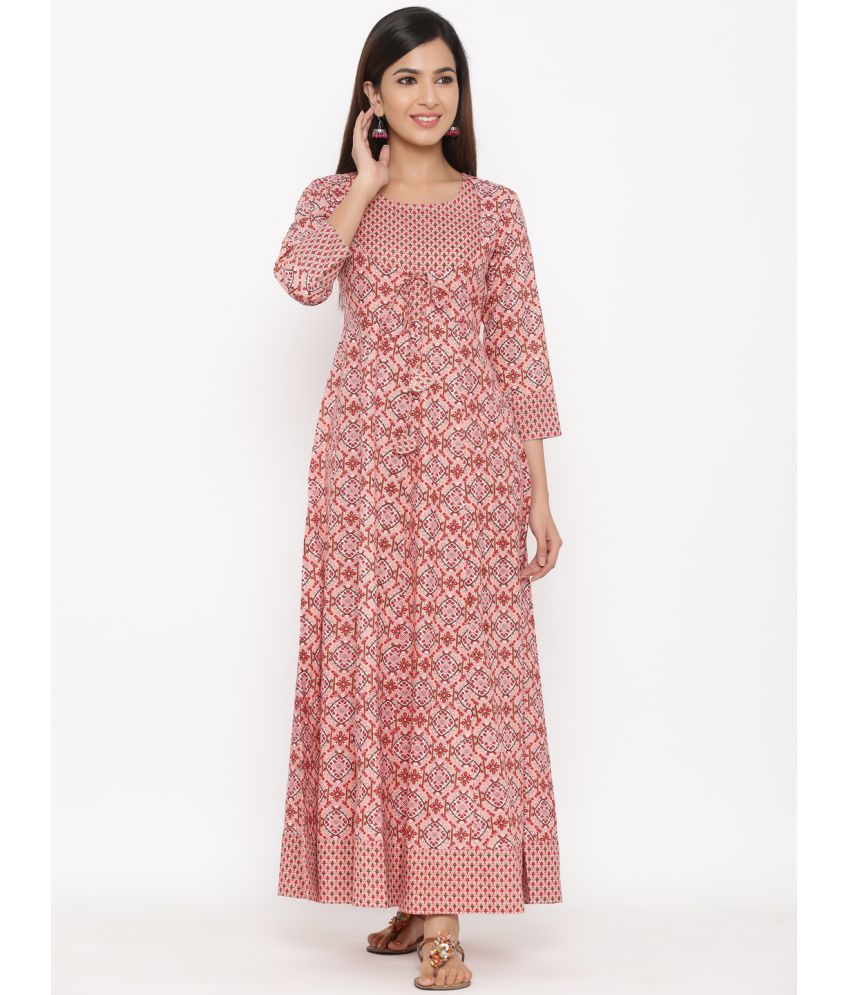     			KIPEK - Pink Cotton Women's Gown ( Pack of 1 )