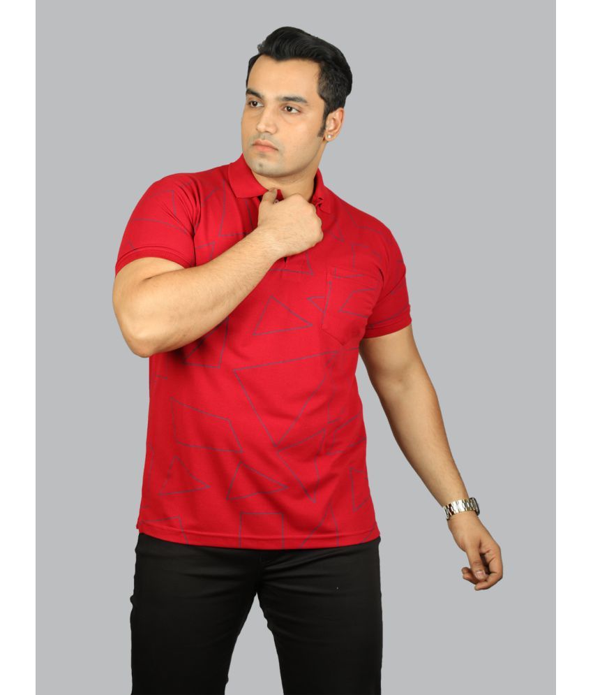     			Xmex - Maroon Cotton Blend Regular Fit Men's Polo T Shirt ( Pack of 1 )