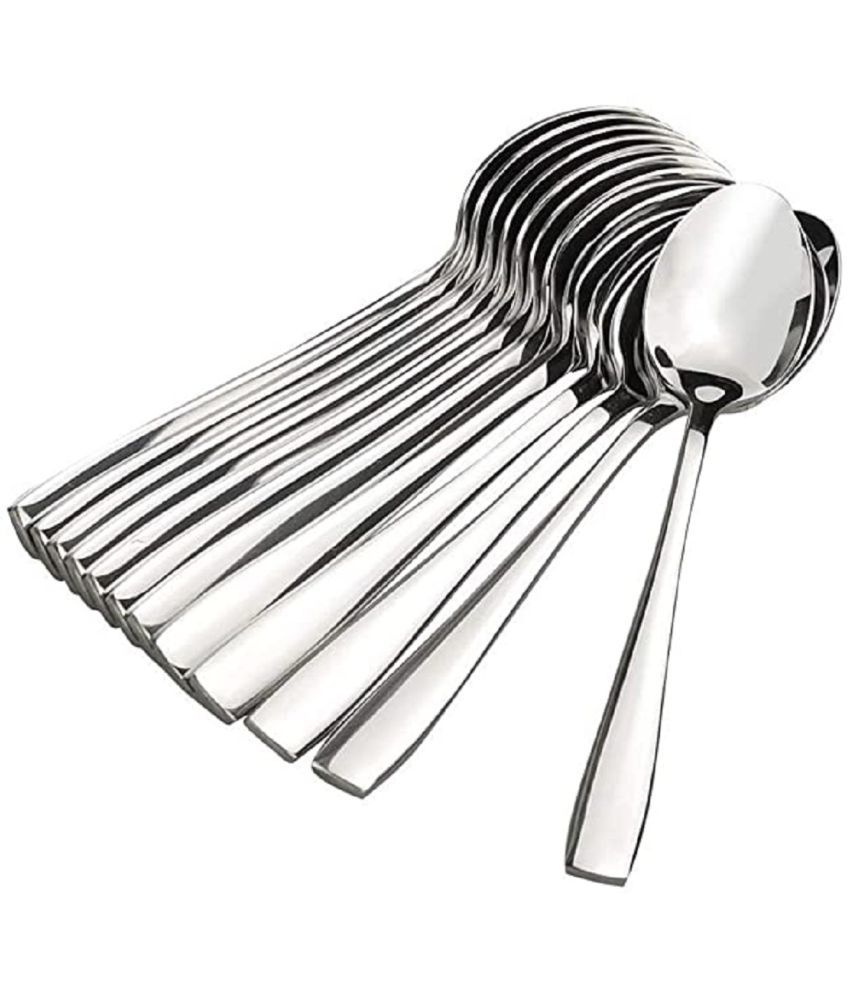     			Analog kitchenware - Silver Stainless Steel Tea Spoon ( Pack of 12 )