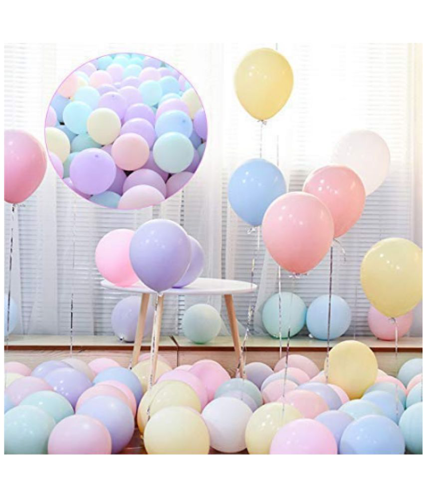     			Jolly Party  Pastel Multi color   Balloons Latex Party Balloons (Pack Of 50pc)
