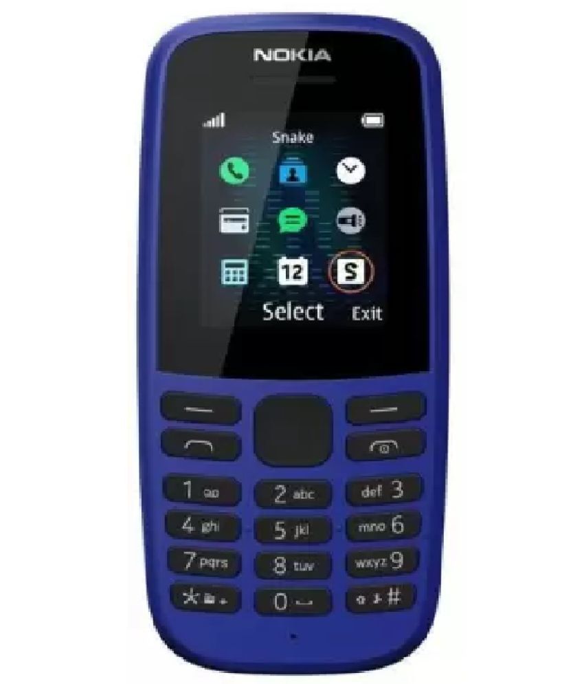     			Nokia 105/1304 Single SIM Feature Phone Blue