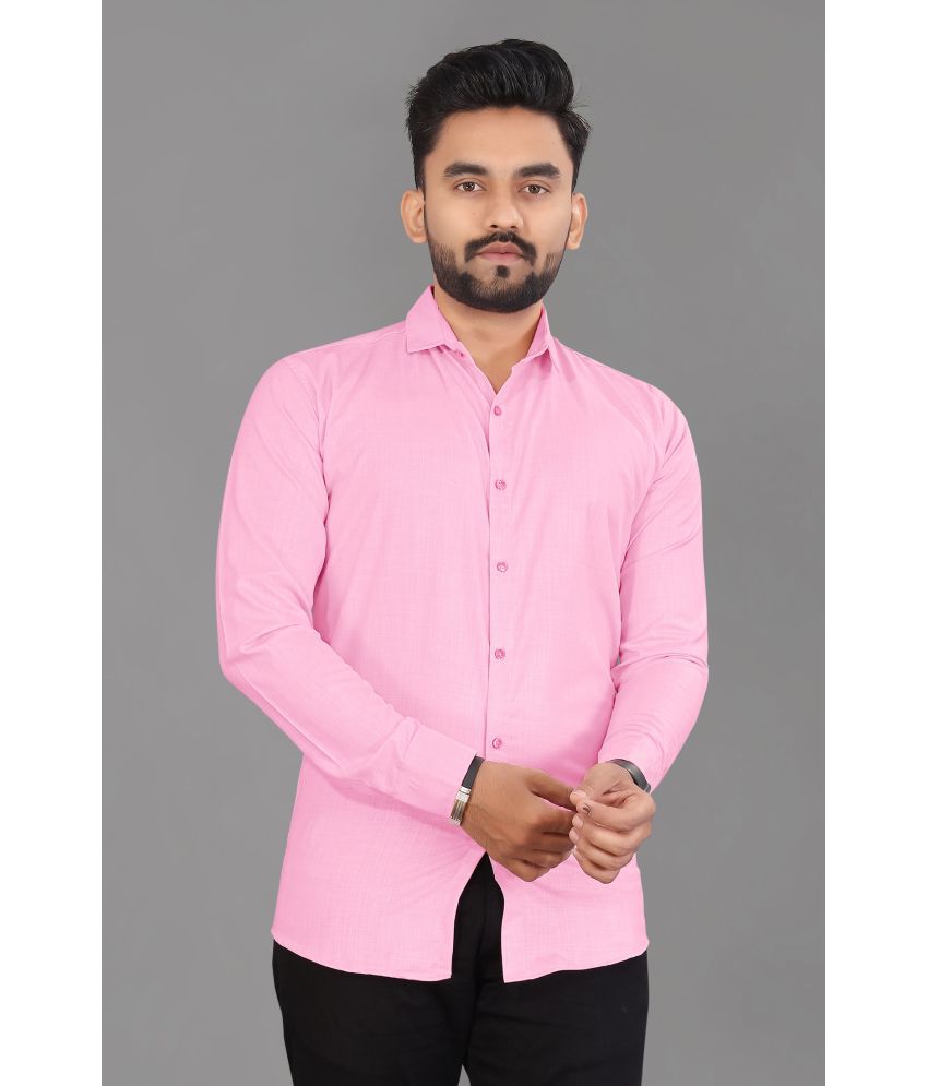     			Aika - Pink Cotton Blend Regular Fit Men's Casual Shirt ( Pack of 1 )