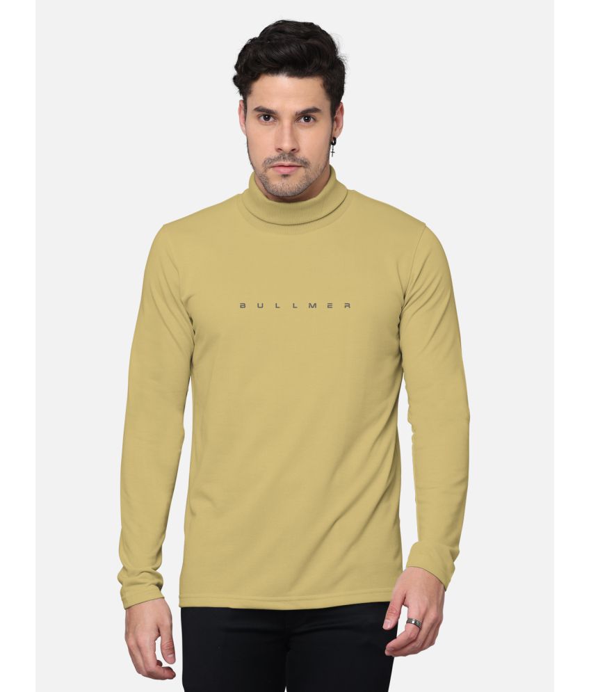     			BULLMER - Mustard Cotton Blend Regular Fit Men's T-Shirt ( Pack of 1 )