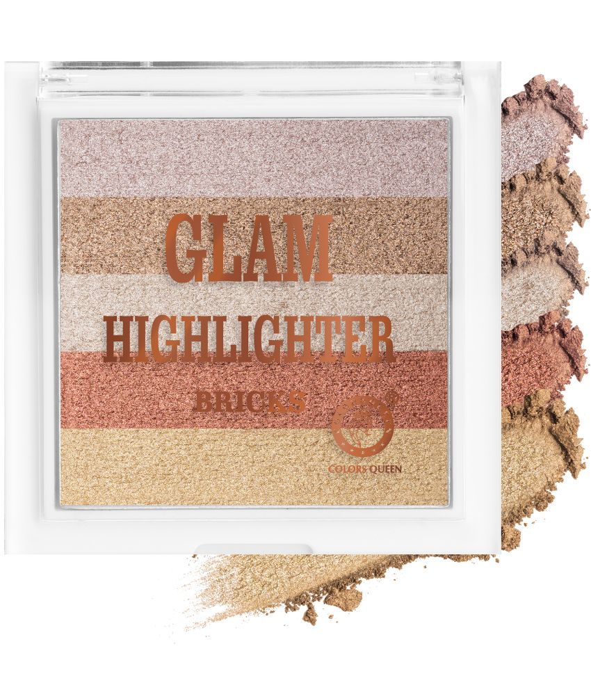     			Colors Queen Glam Shimmmer Brick Highlighter 12g, (Multishade - 03)