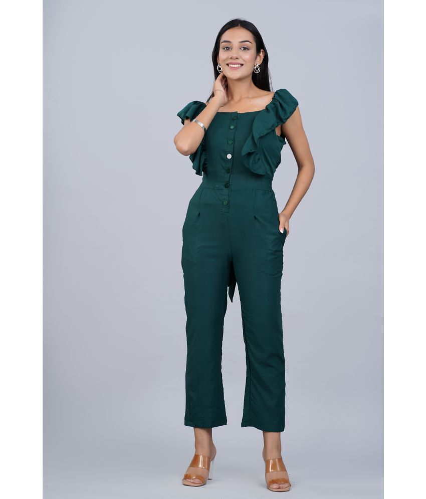     			Smien - Green Rayon Regular Fit Women's Jumpsuit ( Pack of 1 )