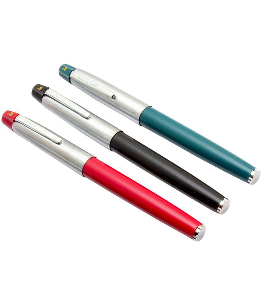     			Srpc Set Of 3 Oliver 36HS Eyedropper Fountain Pen With Chrome Metal Cap