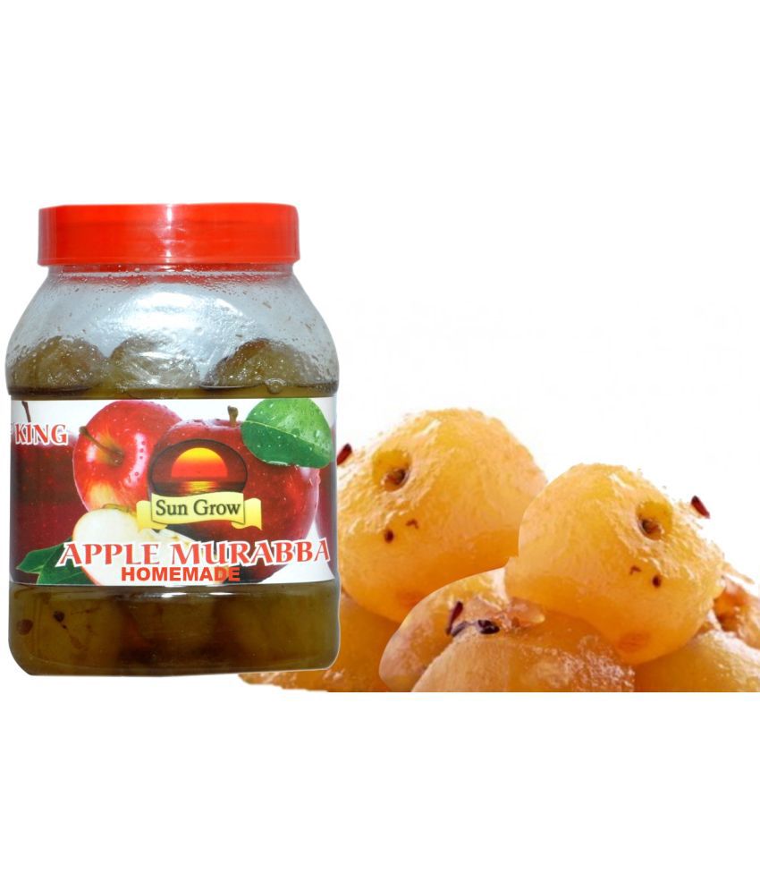     			Sun Grow HOMEMADE Hand Made Ghar Ka Bana Organic Sweet Apple Murabba of Kashmire Apples Pickle 1000 g