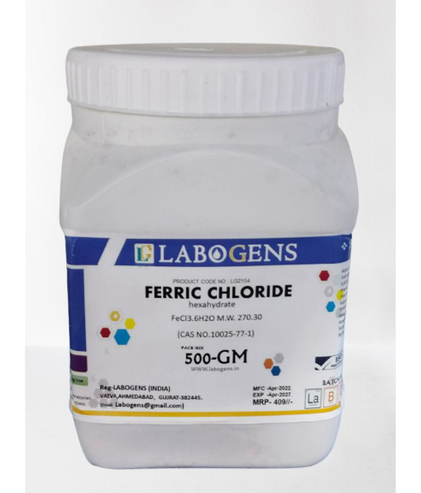     			FERRIC CHLORIDE (hexahydrate) 500GM