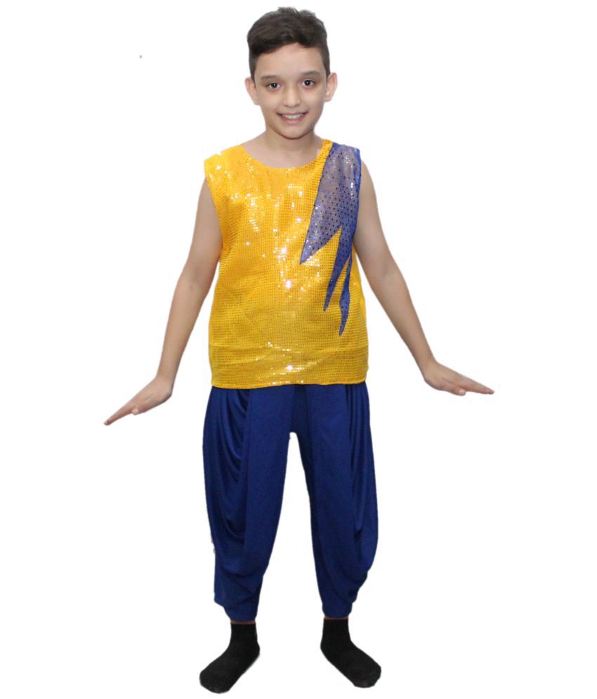     			Kaku Fancy Dresses Indo Western Dhoti Costume -Blue 5-6 Years (Only Dhoti), For Boys