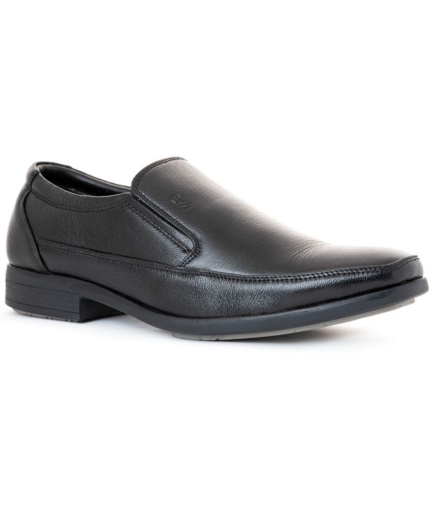     			Khadim's - Black Men's Slip On Formal Shoes