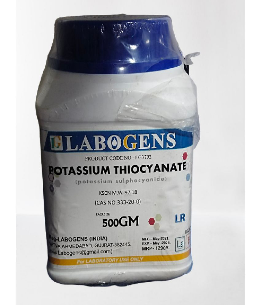     			POTASSIUM THIOCYANATE (potassium sulphocyanide) 500GM