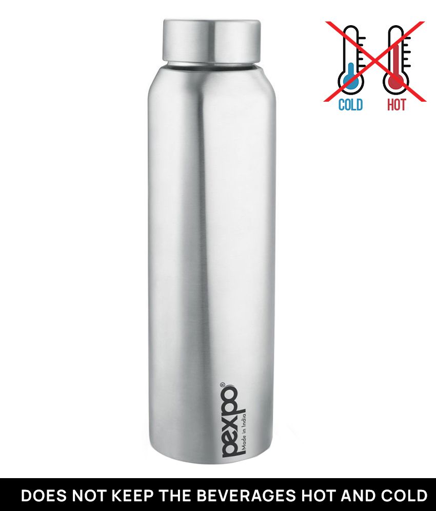     			PEXPO 1000 ml Stainless Steel Fridge Water Bottle (Set of 1, Silver, Vertigo)