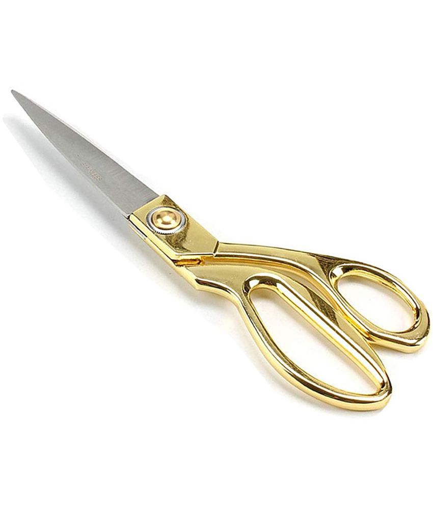     			Professional Golden Steel Tailoring Scissors For Cutting Heavy Clothes and Fabrics 9.5"