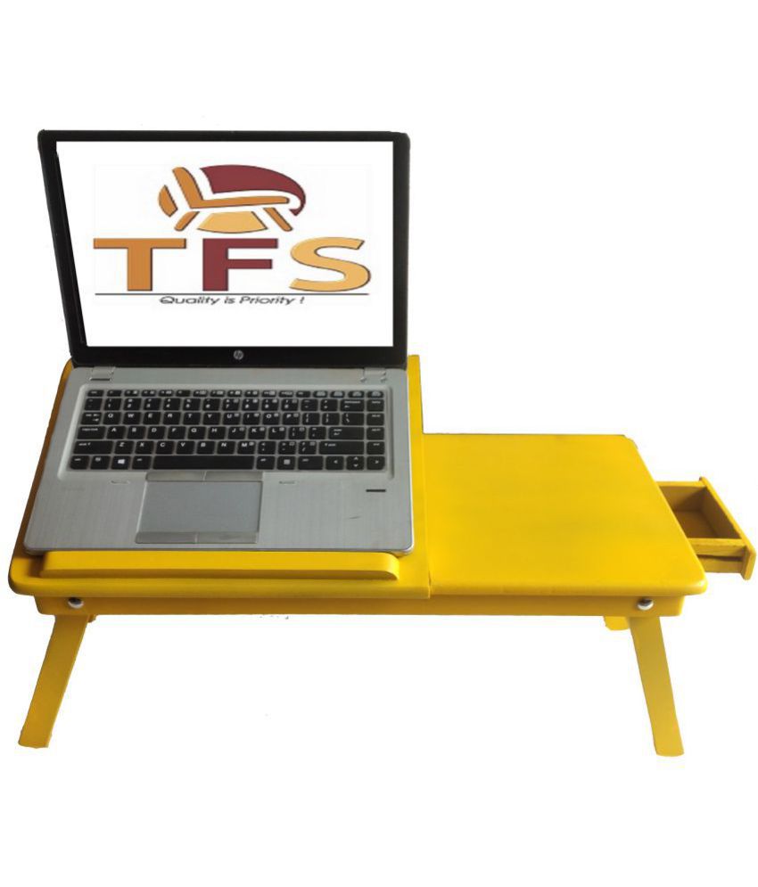     			TFS Laptop Table For Upto 43.18 cm (17) Yellow work from home laptop table
