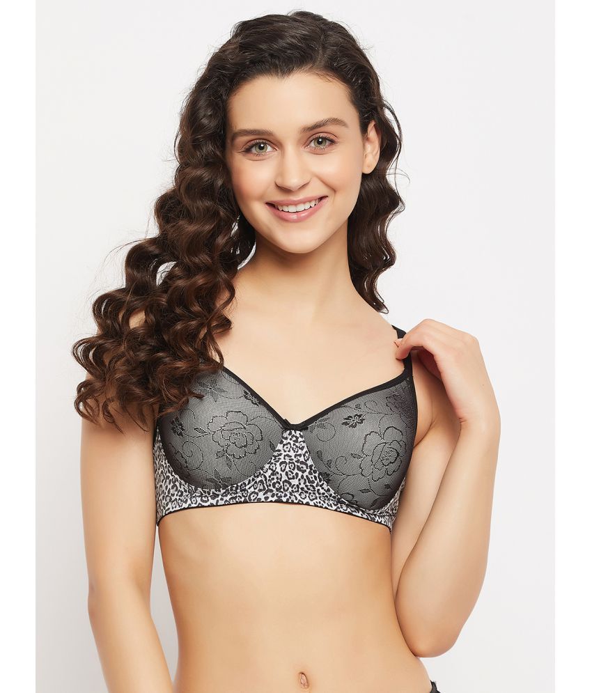     			Clovia - Black Nylon Lightly Padded Women's T-Shirt Bra ( Pack of 1 )