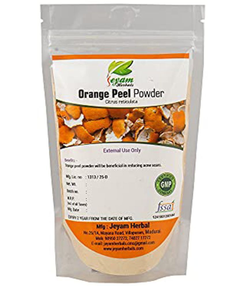     			Jeyam Herbals Orange Peel Powder 100 gm Pack Of 1